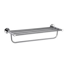 Bath Towel Shelf with Towel Bar Stainless Steel Wall Mount